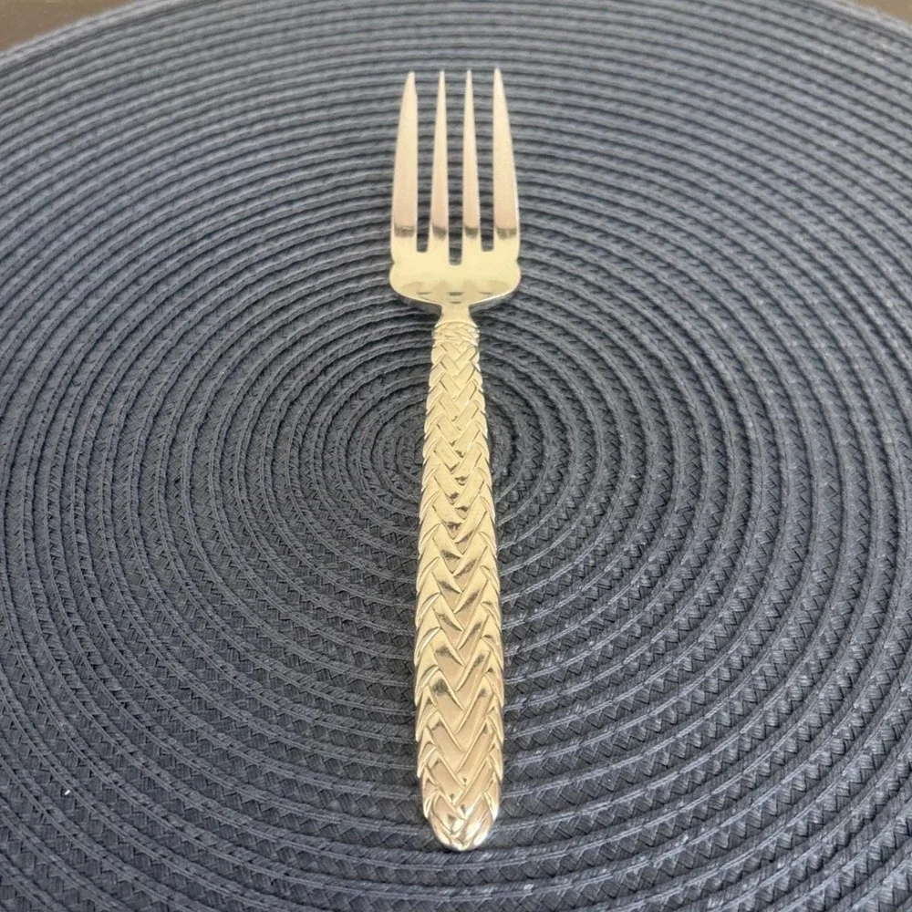 Equestrian Braid (Stainless, 1991) by RALPH LAUREN Flatware |‎ Salad Fork